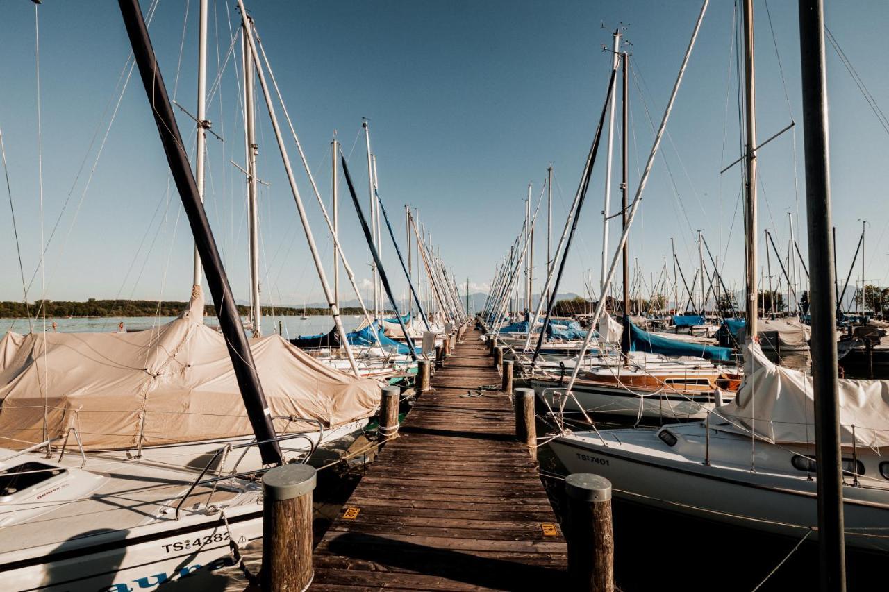 Chiemsee Ferienwohnung Gartenblick برين ام شيميسي المظهر الخارجي الصورة